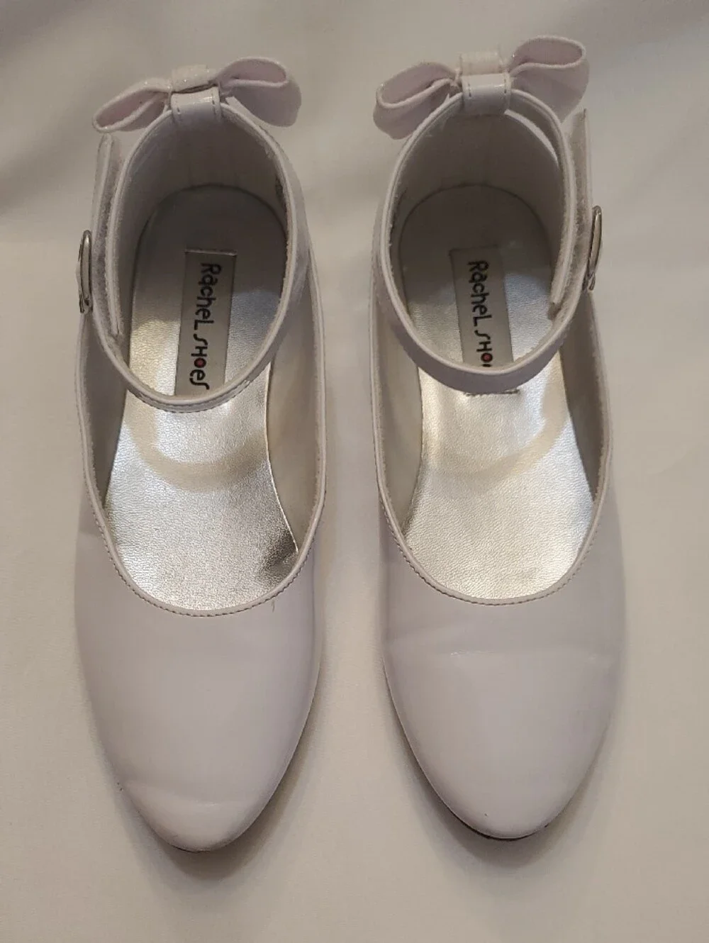 Girls White Patent Bow Mary Jane Shoes Rachel Shoes Brand Girls 3